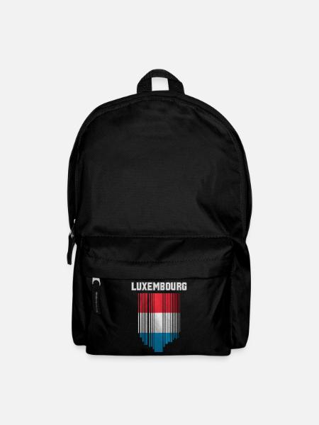 Drapeau du Luxembourg, fierté luxembourgeoise - Sac à dos - noir