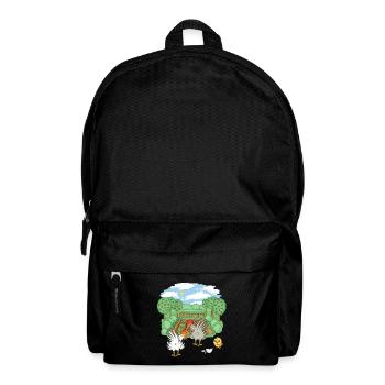 Garten Hobbygärtner Hühner Huhn Küken Eier - Rucksack - Schwarz - Vorne