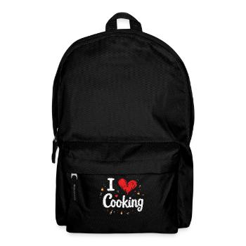 J’aime cuisiner Cuisiner Cuisiner Cuisiner - Sac à dos - noir - Devant