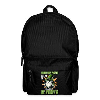 Drôle de gnome Conception de la Saint-Patrick - Sac à dos - noir - Devant