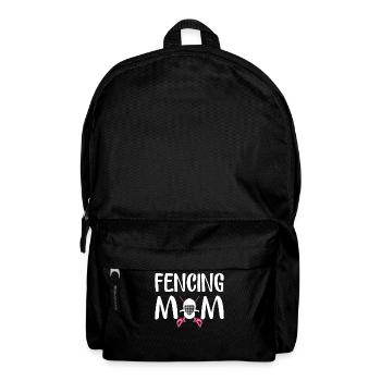 Fencing Mom Foil Sabre Mom Fencer - Backpack - black - Front