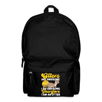 Otter Otters Are Awesome I Am - Backpack - black - Front