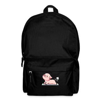 Yoga du cochon Méditation Inspiration Expiration Yoga - Sac à dos - noir - Devant