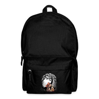 Katze Katzen mystisch Zauberer Halloween Kinder - Rucksack - Schwarz - Vorne