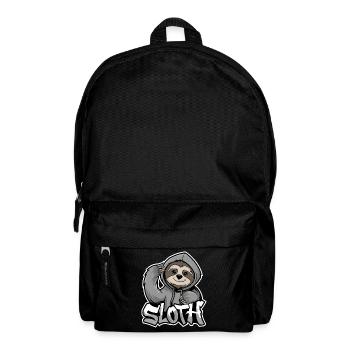 paresseux Hip-Hop Style urbain Drôle d’animal - Sac à dos - noir - Devant