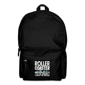 Achterbahn Ist Die Antwort Vergessen Frage - Rucksack - Schwarz - Vorne