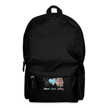 Otter Peace Love Otters - Rucksack - Schwarz - Vorne