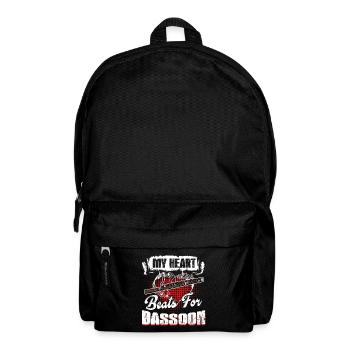 My Heart Beats For Bassoon - Backpack - black - Front