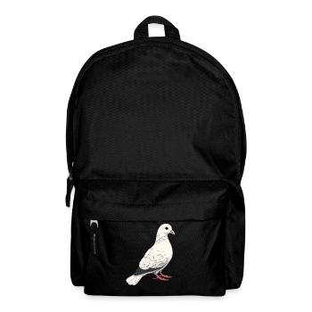 Pigeon White City Pigeon Wood Pigeon White Doves - Backpack - black - Front