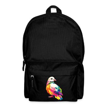 Pigeon White City Pigeon Wood Pigeon White Doves - Backpack - black - Front