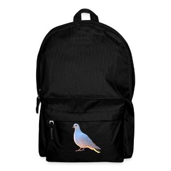 Pigeon White City Pigeon Wood Pigeon White Doves - Backpack - black - Front
