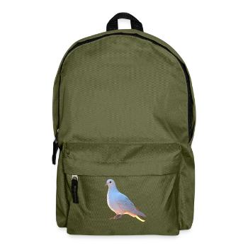 Taube Weiß Stadttaube Ringeltaube Weiße Tauben - Rucksack - Olivgrün - Vorne