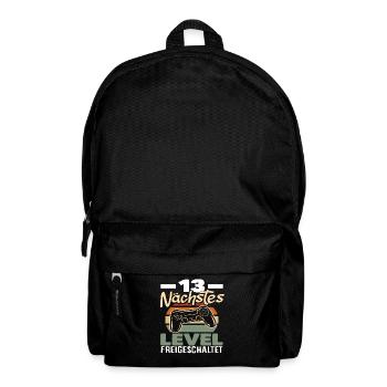 13e anniversaire Niveau suivant débloqué - Sac à dos - noir - Devant