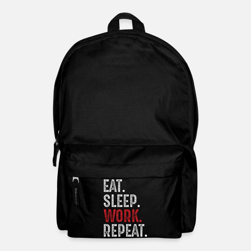 Eat Sleep Work Repeat - Backpack - black