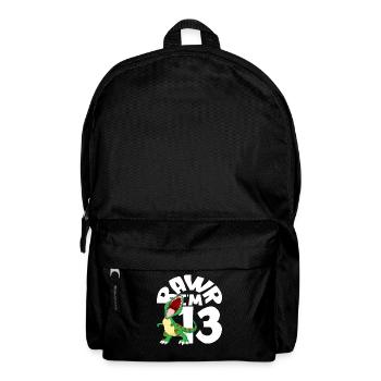 Rawr Ich Bin 13 Dinosaurier Geburtstag - Rucksack - Schwarz - Vorne