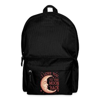 I love you to the Moon and back Valentine's Day - Backpack - black - Front