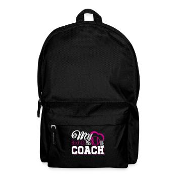 Baseball My Heart Belongs To Baseball Coach - Backpack - black - Front