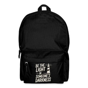 Lighthouse Motivational Saying - Positive Thinking - Backpack - black - Front