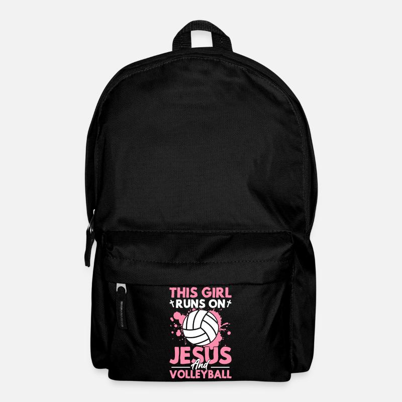Dieses Mädchen rennt auf Jesus und - Rucksack - Schwarz