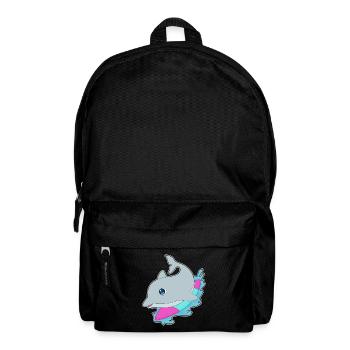 Été de surf sur planche de surf Dolphin - Sac à dos - noir - Devant