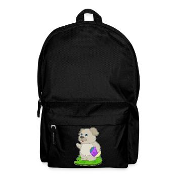Dog Easter Easter Egg - Backpack - black - Front