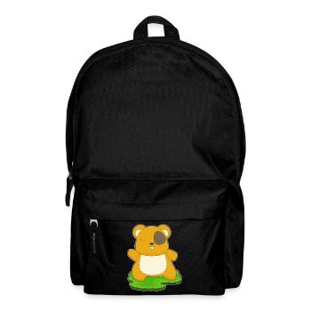 Hamster Yoga Fitness Gymnastik - Rucksack - Schwarz - Vorne