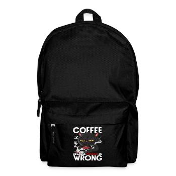 Chat amateur de café parce que le meurtre est une erreur - Sac à dos - noir - Devant