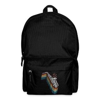 Saxophone Retro Vintage - Rucksack - Schwarz - Vorne