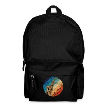 Saxophone Retro Vintage - Rucksack - Schwarz - Vorne