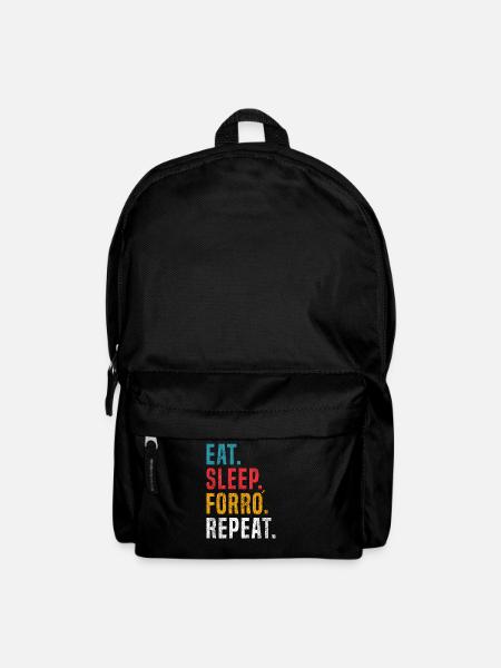 Eat Sleep Forró Repeat - Rucksack - Schwarz