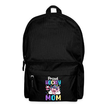 Proud Hockey Mom Hockeyspielerin Grafikdesign für - Rucksack - Schwarz - Vorne