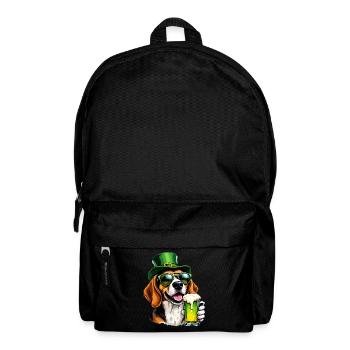 Beagle St. Patrick’s Day Bière Outfit Chiens - Sac à dos - noir - Devant