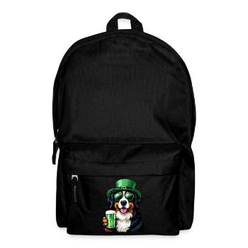 Berner Sennenhund St. Patricks Day Bier Outfit - Rucksack - Schwarz - Vorne