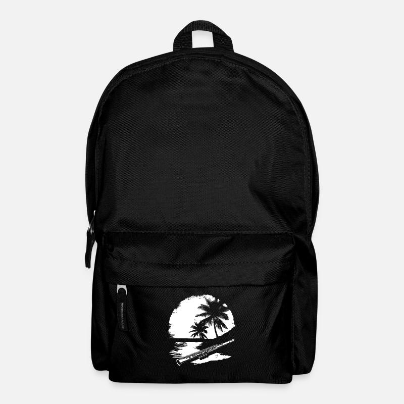 Flöte Grafik - Rucksack - Schwarz