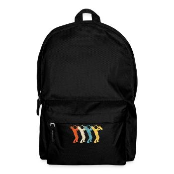 Saxophone Retro Vintage - Rucksack - Schwarz - Vorne