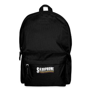 Saxophone Retro Vintage Saxophone - Rucksack - Schwarz - Vorne