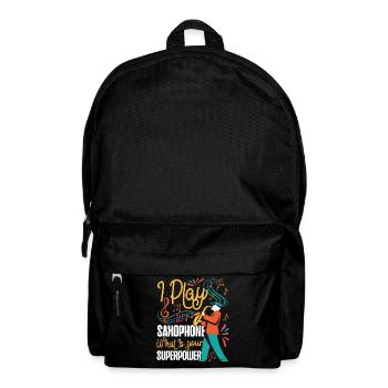 Saxophone I Play Saxophone What Is - Rucksack - Schwarz - Vorne