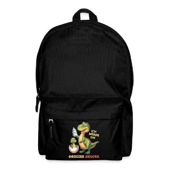 I'm going to be big brother dinosaur new brother - Backpack - black - Front