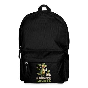 I'm going to be big brother dinosaur new brother - Backpack - black - Front