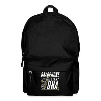Saxophone Saxophone It's In My Dna - Rucksack - Schwarz - Vorne