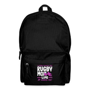 Rugby Spieler Mama Leben Wählt Mich - Rucksack - Schwarz - Vorne