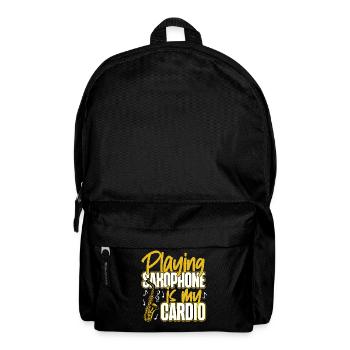 Saxophone Playing Saxophone Is My - Backpack - black - Front