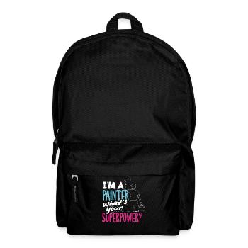 Ich Bin Ein Maler Was Ist Deine Superkraft - Rucksack - Schwarz - Vorne