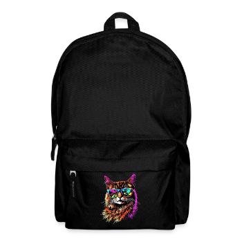 Savannah Katze Cat Mama Süße Serval Leopard Katzen - Rucksack - Schwarz - Vorne