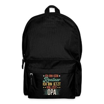 Opa Großvater Grandpa Großpapa - Rucksack - Schwarz - Vorne