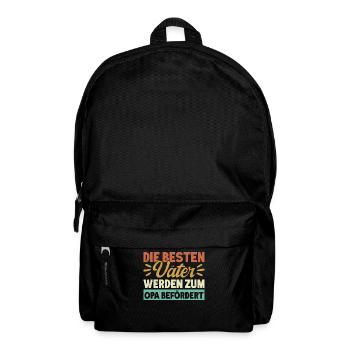 Opa Großvater Grandpa Großpapa - Rucksack - Schwarz - Vorne