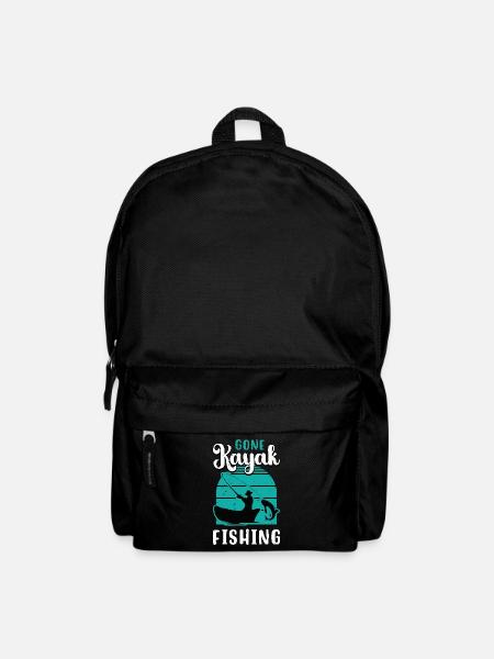 Gone Kayak Fishing Loves Canoë Kayak Fisher - Sac à dos - noir