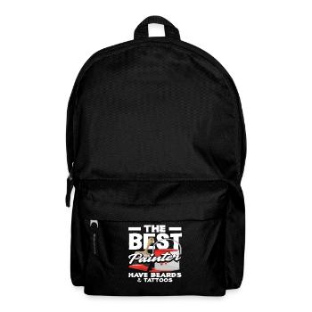 Die Besten Maler Haben Bärte Und Tattoos - Rucksack - Schwarz - Vorne