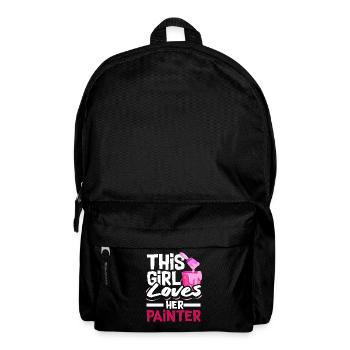 This woman loves her painter - Backpack - black - Front