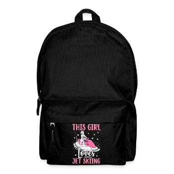 This Girl Loves Jet Skiing Skiers - Backpack - black - Front